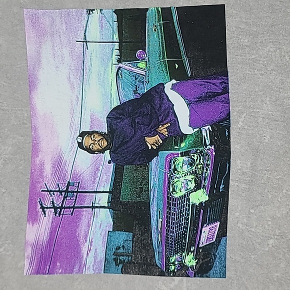 Licensed Band Merch West Coast's Own Ice Cube Graphic Stone Wash Tee Light Gray - Picture 13 of 17